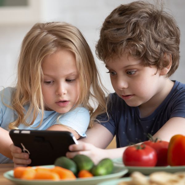 Kids playing on WiFi Phone